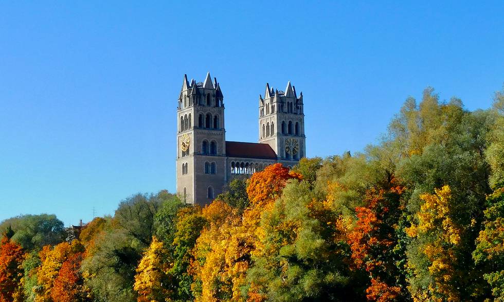 St. Maximilian, München, Herbst, Kirche St. Maximilian, München, Herbst, Kirche